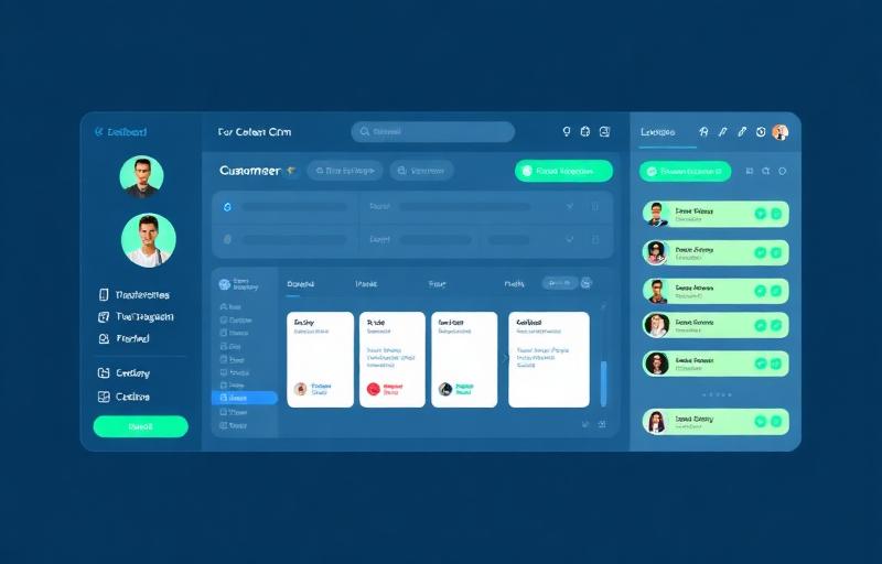 Dashboard de CRM para WhatsApp com perfis de clientes e pipeline de vendas kanban